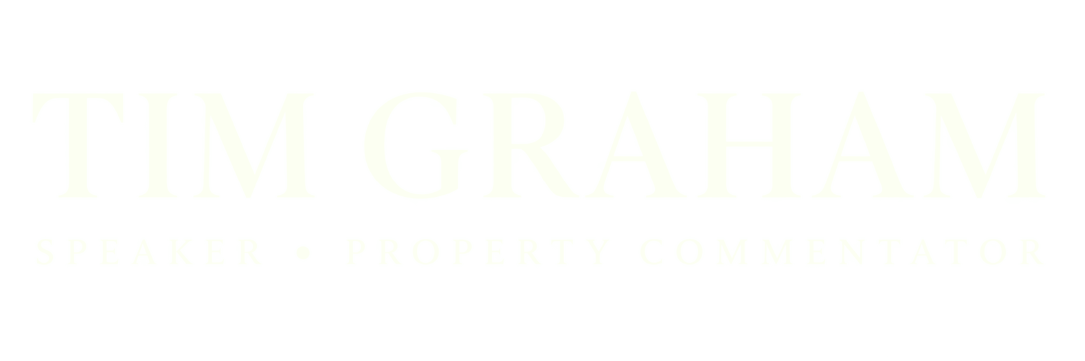 Tim Graham — Real Estate Keynote Speaker & Property Commentator